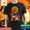 Peanuts Charlie Brown And Snoopy Watching Halloween Moon Cleveland Browns Indians Cavaliers And Buckeyes Shirt