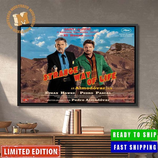 Pedro Almodovar Strange Way Of Life Starring Pedro Pascal And Ethan Hawke Home Decor Poster Canvas