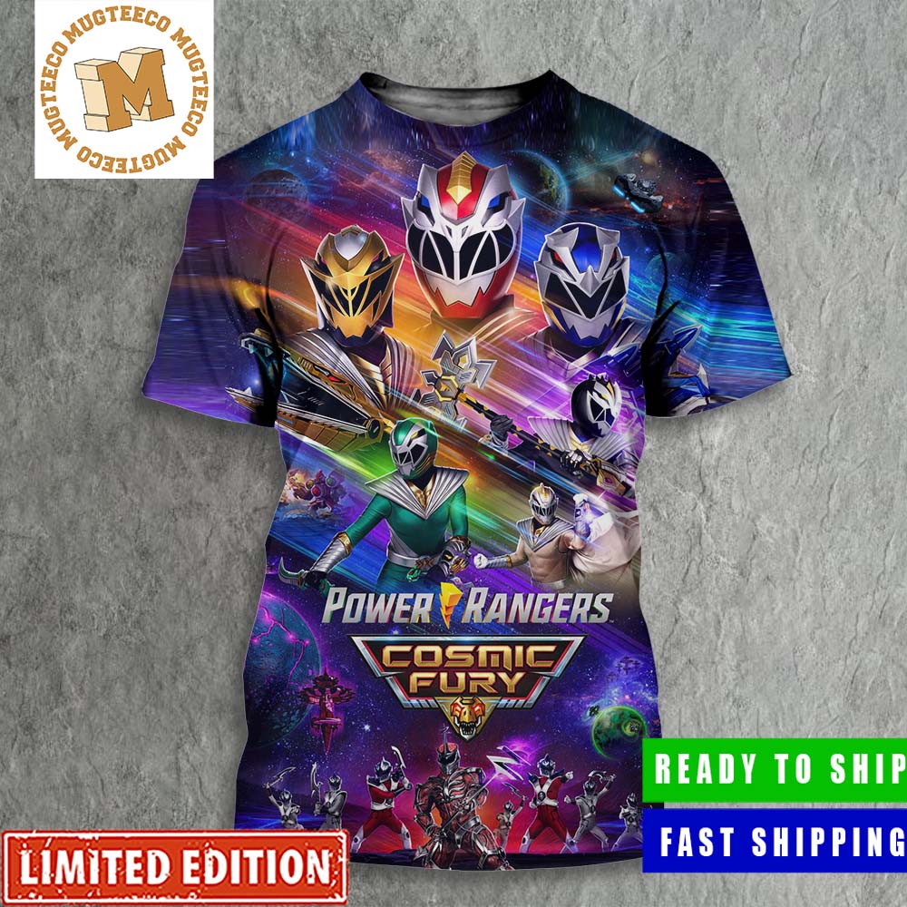 Power Rangers Cosmic Fury Gift For Fans Poster All Over Print Shirt ...