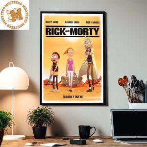 Rick And Morty Season 7 Premiers On October 15 In Bad Boys Theme Home Decor Poster Canvas