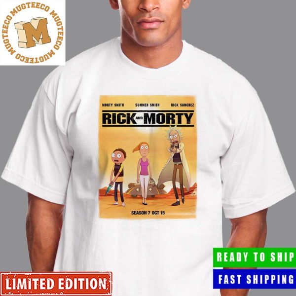 Rick And Morty Season 7 Premiers On October 15 In Bad Boys Theme Poster Vintage T-Shirt
