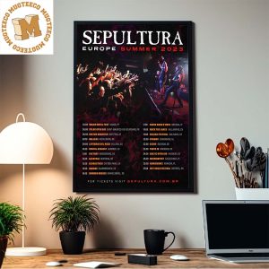 Seputura Europe Summer 2023 Tour Home Decor Poster Canvas