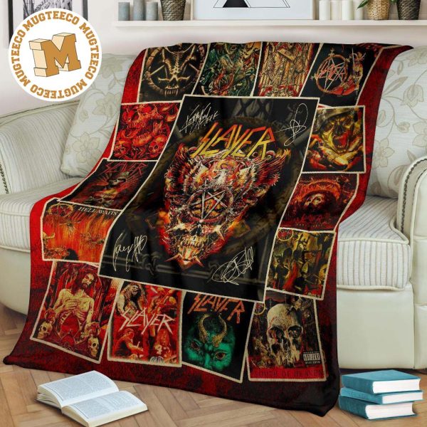 Slayer Rock Band Fleece Blanket Fan Gift Idea