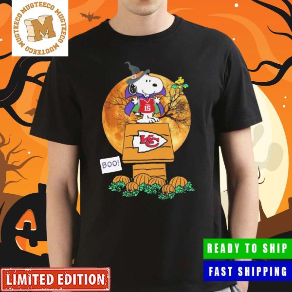 Snoopy and Woodstock Witch Boo Kansas City Chiefs Halloween Unisex shirt