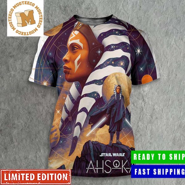 Star Wars Ahsoka Streaming August 23 On Disney Plus Official Poster All Over Print Shirt