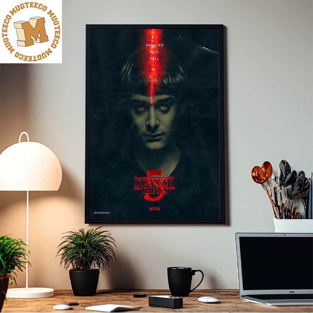 Eleven In Stranger Things 5 Final Season Hawkins Will Fall Home Decor Poster  Canvas - REVER LAVIE