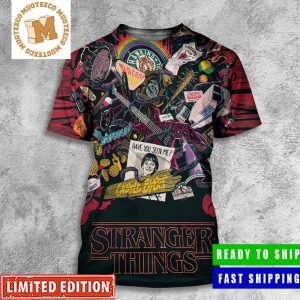Stranger Things All Signature Items In One Happy Stranger Things Day Poster All Over Print Shirt