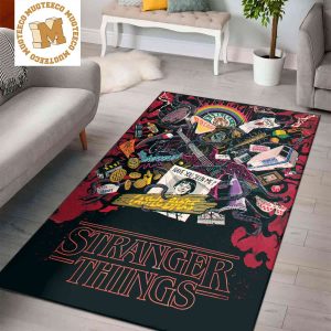 Stranger Things All Signature Items In One Happy Stranger Things Day Poster Home Decor Area Rug
