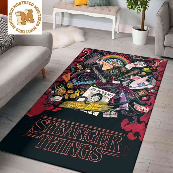 Stranger Things All Signature Items In One Happy Stranger Things Day Poster Home Decor Area Rug