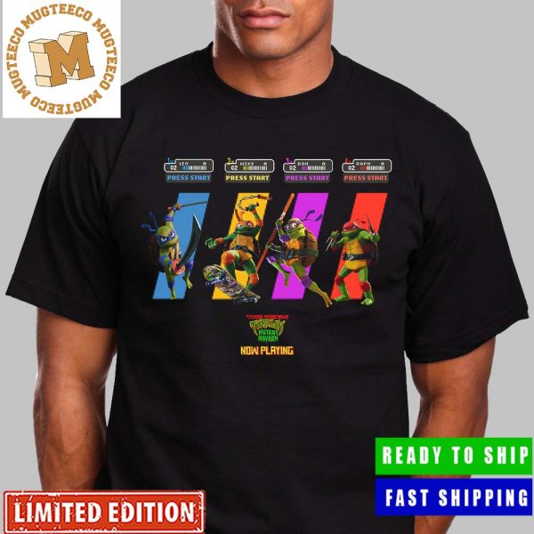 Teenage Mutant Ninja Turtles Mutant Mayhem Arcade 1989 Style Select Your Turtle Poster Vintage Shirt