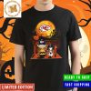 The Peanuts Charlie Brown And Snoopy Watching Moon Pittsburgh Steelers Halloween Shirt