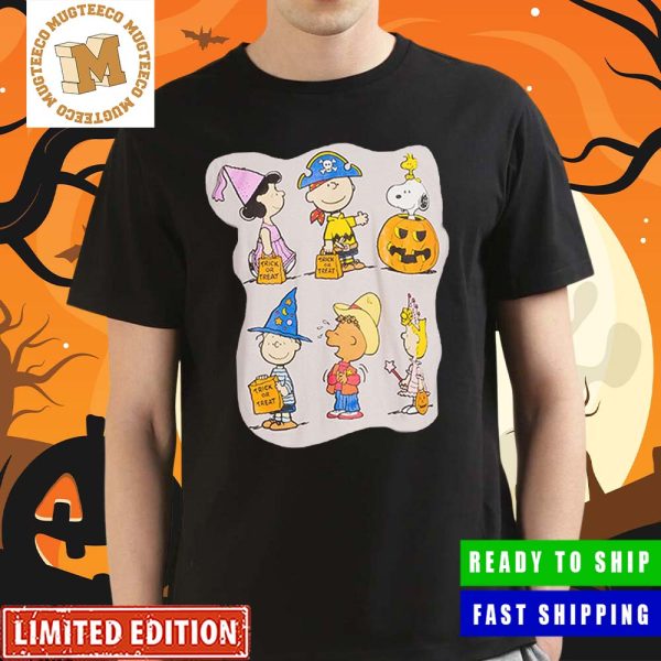 The Peanuts Friends Halloween Masquerade Cute Halloween Unisex T-Shirt