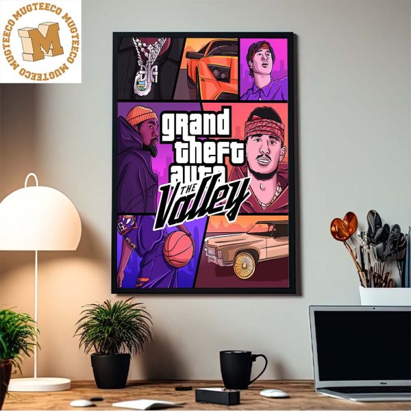 The Phoenix Suns Grand Theft Auto The Valley Video Game Cover Art Decor Poster Canvas