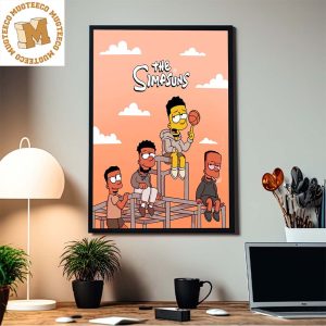 The Simpsuns Phoenix Suns Collabs The Simpsons NBA Funny Home Decor Poster Canvas