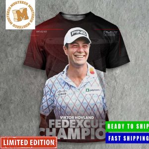 Viktor Hovland Is The 2023 Fedexcup Champion The Third Victory Of The Season All Over Print Shirt
