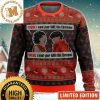 Akira Kanji Logo Anime Knitting Snowflakes Pattern Christmas Ugly Sweater