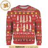 All I Want For Christmas Merry Dickmas Dirty Dicks Lined Up Knitting Pattern Black Funny Ugly Sweater