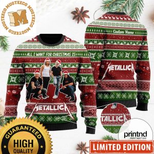 All I Want For Christmas Is Metallica Gift For Fan Knitting Xmas Ugly Christmas Sweater