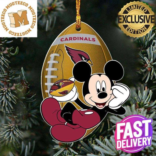 Arizona Cardinals NFL Disney Mickey Mouse Xmas Gifts For Fans Personalized Christmas Tree Decorations Ornament