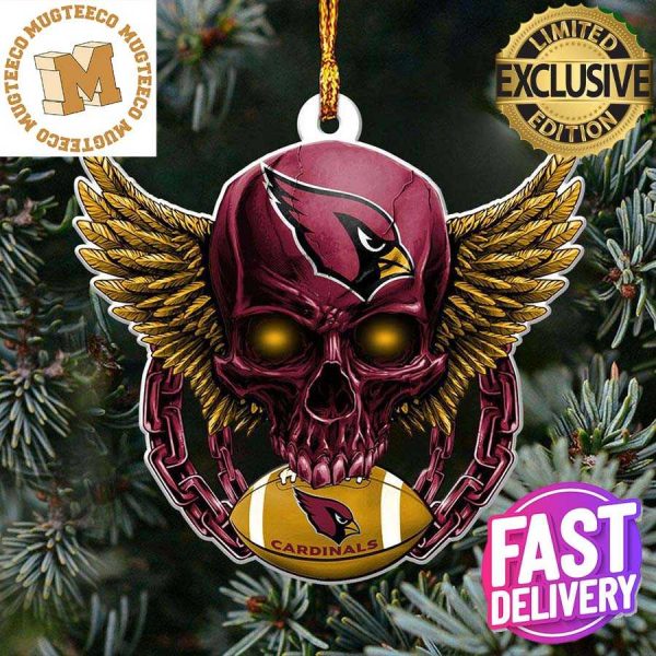 Arizona Cardinals NFL Football Skull Xmas Gifts Christmas Tree Decorations Ornament