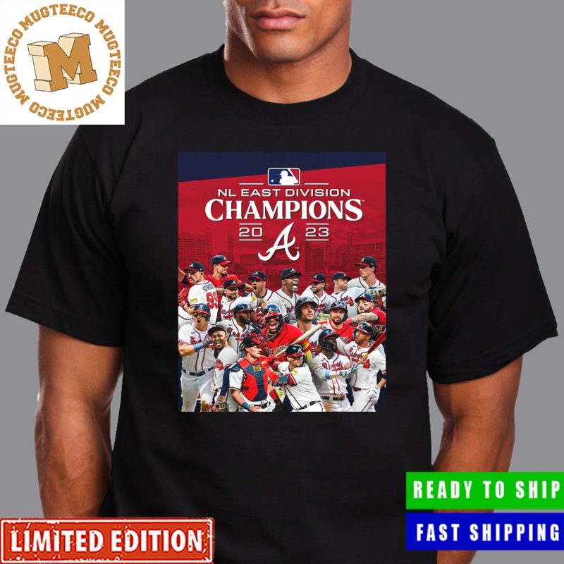 Atlanta Braves 6 Straight 2023 NL East Division Champions Navy Red