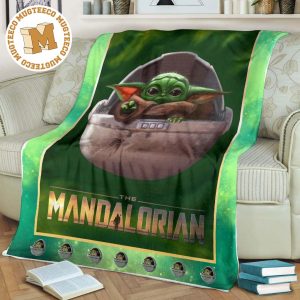 Baby Yoda Fleece Blanket The Mandalorian Star Wars Fan