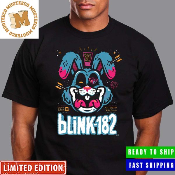 Blink 182 Antwerp Event Belgium Sept 8 2023 Official Poster Classic T-Shirt