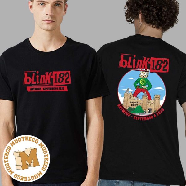 Blink 182 Antwerp Event Belgium Sept 8 2023 Unisex T-Shirt