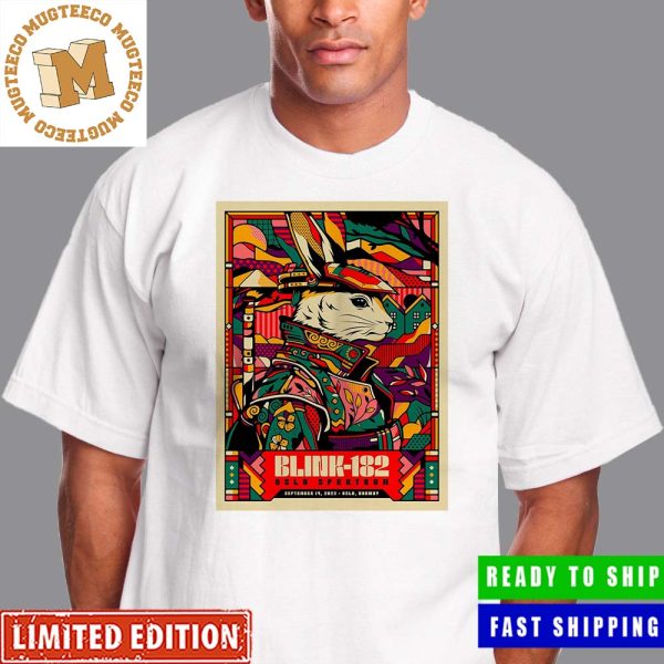 Blink 182 Oslo Spektrum September 19 2023 In Oslo Norway Samurai Rabbit Poster Unisex T-Shirt