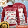 Budweiser Logo Christmas Twinkle Lights Personalized Red And White Holiday Ugly Sweater