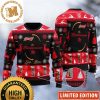 Budweiser Makes Me High Personalized  Red And White Knitting Funny Christmas Ugly Sweater