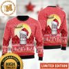 Bulldog Drink Coors Light Banquet Beer In The Snowy Night Christmas Ugly Sweater