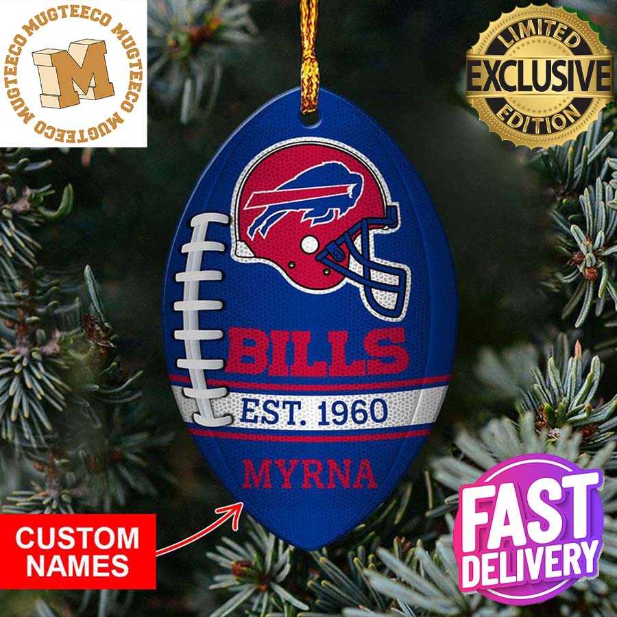 Buffalo Bills NFL Football Personalized Xmas Gift For Fans Christmas Tree  Decorations Ornament - Mugteeco