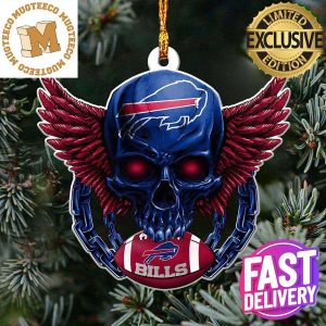 Buffalo Bills NFL Football Skull Xmas Gifts Christmas Tree Decorations Ornament