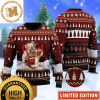 Bundaberg Estd Rum 1888 Bear Big Logo With Snowflakes Knitting Yellow And White Christmas Ugly Sweater 2023