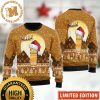 Bundaberg Bottles Santa Reindeer And Snowflake Black And Yellow Christmas Ugly Sweater 2023