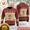 Captain Morgan Rum Christmas Cheers Signature Red With Snowflakes Knitting Pattern Holiday Ugly Sweater