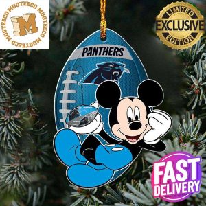 Carolina Panthers NFL Disney Mickey Mouse Xmas Gifts For Fans Personalized Christmas Tree Decorations Ornament