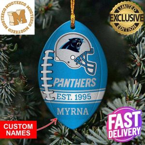 Carolina Panthers NFL Football Personalized Xmas Gift For Fans Christmas Tree Decorations Ornament