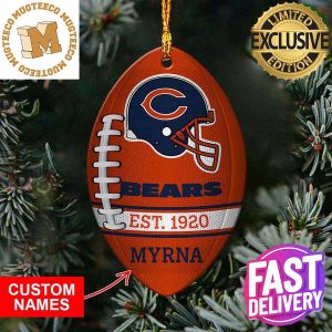 Chicago Bears NFL Football Personalized Xmas Gift For Fans Christmas Tree Decorations Ornament