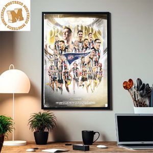 Collingwood FC Is The Champions Of AFL Premiers 2023 Home Decorations Poster Canvas
