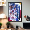 Congrats Atlanta Braves Are MLB NL East Champions 2023 For The 6 Straight Season Home Decor Poster Canvas