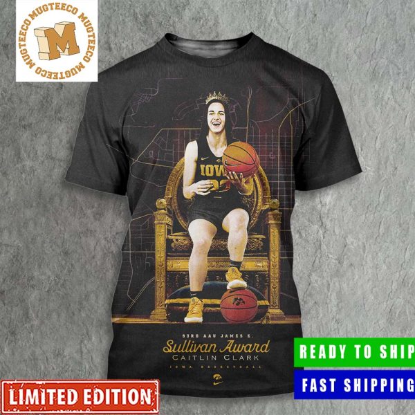 Congrats Caitlin Clark From Iowa Basketball Is The 2023 Sullivan Award Winner All Over Print Shirt