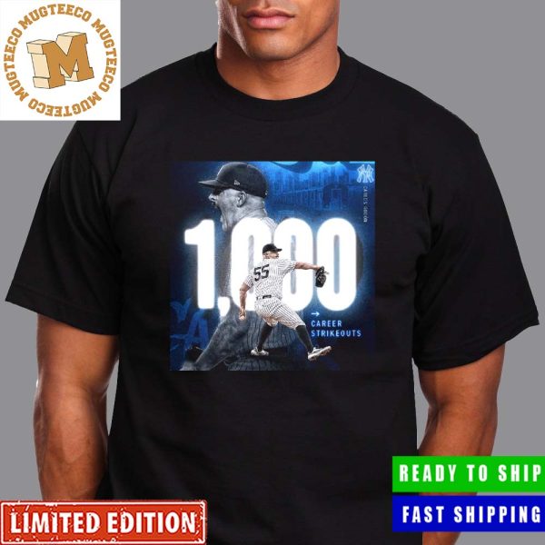 Congrats Carlos Rodon From New York Yankees Has 1000 Career Strikeouts Unisex T-Shirt