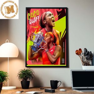 Congrats Coco Guaff US Open 2023 Womens Champion Home Decor Poster Canvas