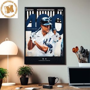 Congrats Giancarlo Stanton From New York Yankees Has 400 Career Home Runs Home Decor Poster Canvas