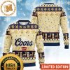 Coors Light  Beer Personalized Christmas Twinkle Lights Snowflakes Knitting Red Christmas Ugly Sweater