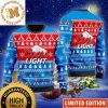 Coors Light Banquet Reindeer Snowflakes Christmas Knitting Pattern Blue Holiday Ugly Sweater