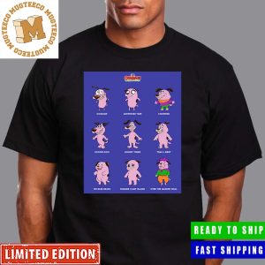 Courage The Cowardly Dog Every Animation Style Gifts For Fan Classic T-Shirt