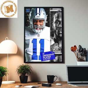 Dallas Cowboys Micahh Parsons NFC Defensive Player Of The Week Home Decor Poster Canvas